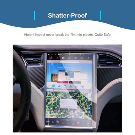 GAFAT 2013-2020 Tesla Model S Model X 17" navigatsiooniekraanikaitse, karastatud klaasist ekraanikaitse Model S puutetundlikule ekraanile, löögikindel, 9H kriimustuskindel