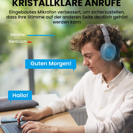 Edifier W600BT juhtmevabad kõrvaklapid, Bluetooth V5.1, kristallselged kõned, 40 mm draiverid, 30 tundi mänguaega, 2 seadme ühendus, sisseehitatud mikrofon, kerged - hallid