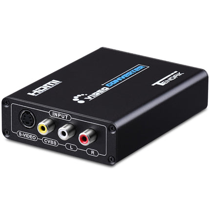 Tendak Composite S-Video AV RCA CVBS - HDMI adapter N64 PS2 - HDMI muunduri adapter toetab 720p/1080p 3RCA S-Video kaabliga