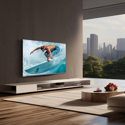 CHIQ U43QM9G televiisor 43 tolli (108 cm), 4K UHD, QLED, HDR10, DLG 120Hz, MEMC, Google TV, Dolby Audio, DBX-TV, kolmekordne tuuner, Wi-Fi, 2.4G/5G, Google Assistant, must, 2025