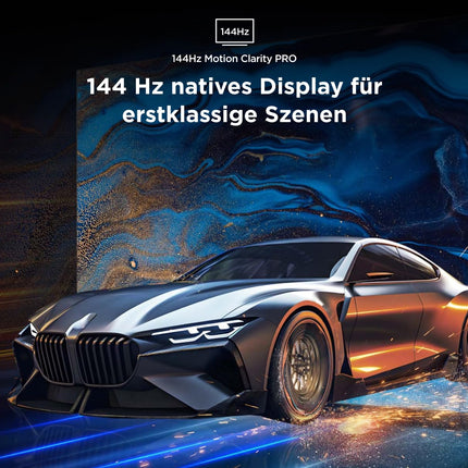 TCL 55C7K 55-tolline QD-Mini LED-teler, 4K HDR Premium 2600, nutikas Google TV 144Hz Motion Clarity Pro tehnoloogiaga (Dolby Vision IQ ja Atmos, CrystGlow HVA paneel, Bang &amp; Olufseni heli, Game Master)