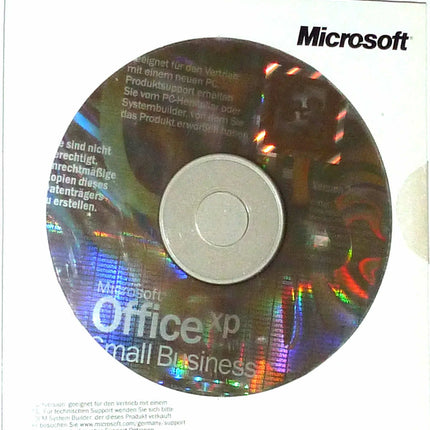 SB/MS Office Small Business XP CD W32, 3 tk mitte-OSB, sisu: Word, Excel, Outlook, Publisher