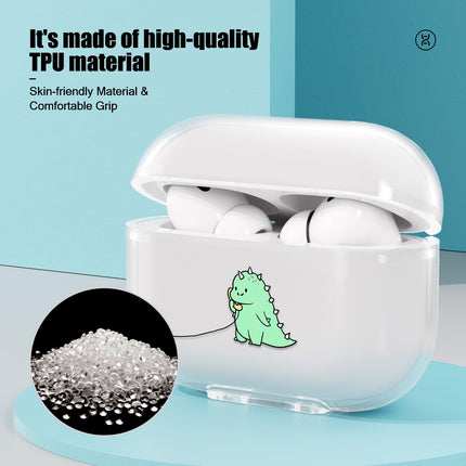 CasurvivePro kõrvaklapiümbrised AirPods Pro ümbristele, läbipaistvad TPU ümbrised armsa mustriga, Apple AirPods Pro 1st laadimisümbriste ümbrised
