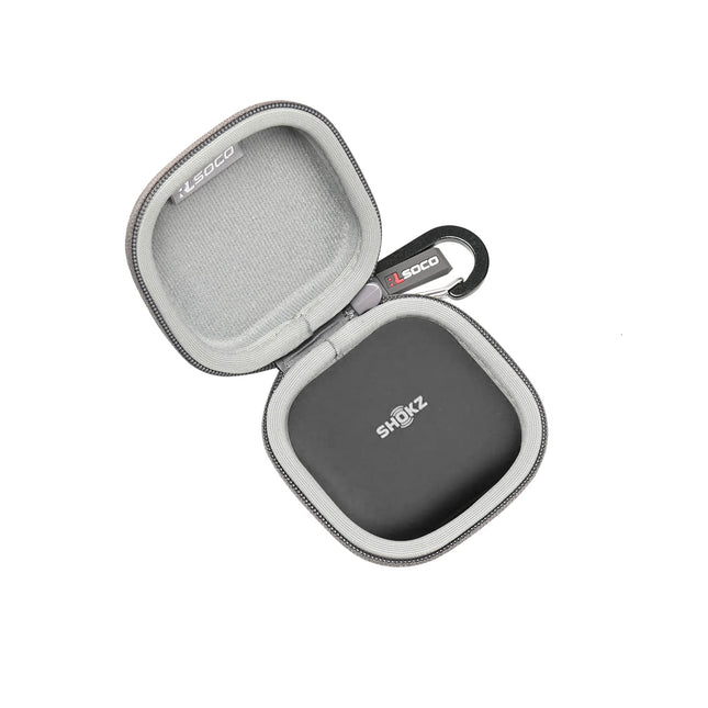 RLSOCO Carrying Case for SHOKZ OpenFit 2/OpenFit Air/OpenFit Open-Ear Headphones - Grey (Case Only)