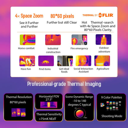 Blackview Thermal Imaging Outdoor Smartphone BV8900, 10000mAh Battery, Helio P90 700 16GB+256GB, 64MP Triple Camera, 6.5'' 2.4K FHD+, IP68 Android 13 Outdoor Mobile Phone Without Contract, NFC GPS OTG Black