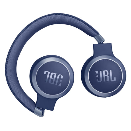JBL Live 670 NC – Bluetooth-kõrvaklapid adaptiivse mürasummutusega – Juhtmevabad kõrvaklapid JBL Signature Sound ja häälassistendiga – Pikaajaline muusikaelamus kuni 65 tundi – Sinine