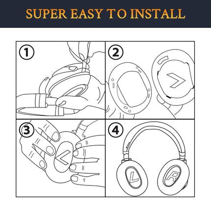 SOULWIT® professionaalsed vahetuskõrvapadjad Plantronics BackBeat Pro 2 ja Voyager 8200 UC kõrvaklappidele, mürasummutav mäluvaht, pehmem proteiinnahk (must+punane)