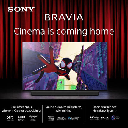 Sony BRAVIA 8 OLED 77-tolline 4K HDR Google'i nutiteler (2024) | Mängufunktsioonid IMAX Enhanced, Dolby Vision Atmos, Chromecast, Apple AirPlay, 120Hz 77XR80 jaoks
