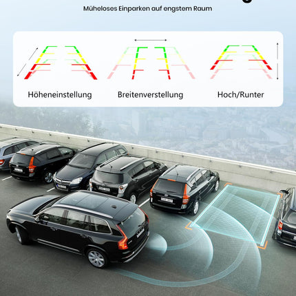 Tahavaatekaamera Lihtsalt seadistatav Plug-Play: Värviline Selge Öönägemisega Tee-ise Juhised Viivituseta Auto tagurduskaamera 4,3-tollise LCD-ekraaniga IP69 Veekindel Parkimisabisüsteem Veokile/Maasturile Foxpark