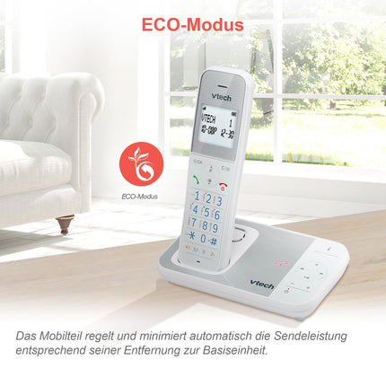 VTech XS1051 DECT telefon Juhtmeta 2 telefonitoruga, Juhtmeta telefon automaatvastajaga, helistaja blokeerimise, käed-vabad funktsiooni, helitugevuse võimendi, käed-vabad süsteemiga