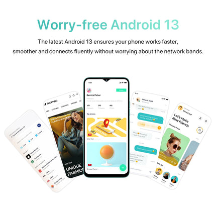 UMIDIGI G5A nutitelefon Android 13, mobiiltelefon 8GB (4 + 4) RAM, 64GB/laiendatav 1TB, 5000mAh, 6.52 tolli HD+, 13MP + 5MP, Helio A22, telefon kahe SIM-kaardiga 4G/sõrmejäljelugeja/näotuvastusega/GPS