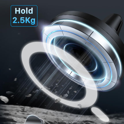 YOSH autotelefoni hoidik MagSafe'ile, magnetiline autotelefoni hoidik õhutusava jaoks - [ei häiri juhtmevaba laadimist], universaalne iPhone 16 15 14, Samsungi, Pixeli ja muude seadmete jaoks - magnetilise rõngaga