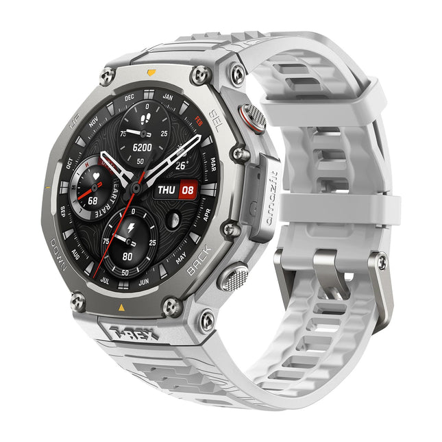 Amazfit T-Rex 3 Outdoor Smartwatch 48mm AMOLED Display, Offline Maps &amp; Navigation, 6 Satellite Systems Dual Band GPS, 27 Days Battery Life, NFC Payment, 170+ Sports Mode, 45m Freediving for Adventures