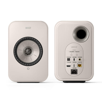 KEF LSX II LT juhtmevabad riiulikõlarid, kivivalge | Muusika | TV ja kodune meelelahutus | Mängud | HDMI ARC | USB-C | Bluetooth | AirPlay 2 | Chromecast | Spotify