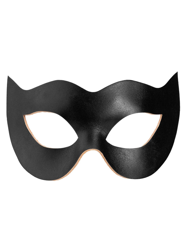Andracori Veneetsia mask - Colombina Spiona must Veneetsia nahkmask
