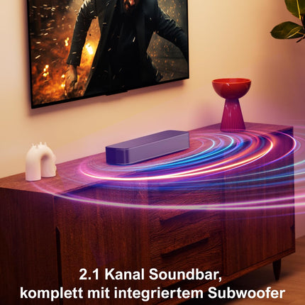 ULTIMEA 2.1 kanaliga teleri heliriba integreeritud subwooferiga, rakenduse juhtimine, kõik-ühes teleri heliriba, reguleeritava bassiga teleri kõlar, Bluetooth 5.3 teleri heliriba, Solo B30 Pro