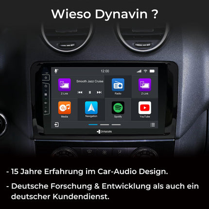 DYNAVIN Androidi autoraadio ja navigatsioonisüsteem Mercedes ML W164 2005-2011 GL X164 2006-2012 mudelitele: 9-tolline OEM-raadio juhtmevaba Carplay ja Android Auto funktsiooniga | Head-up ekraan | Sisaldab DAB+: D9-DF432 Premium