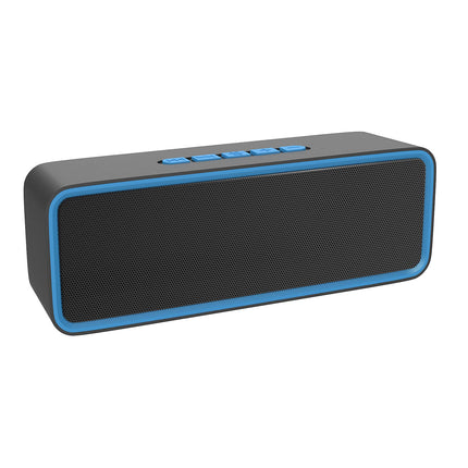 Kolaura Wireless Bluetooth Speaker, Portable Bluetooth 5.0 Speaker with Dual-Driver Bass, 3D Stereo, FM Radio, Hands-Free Calling, Built-in 1500mAh Battery, 12-Hour Playtime (Blue)