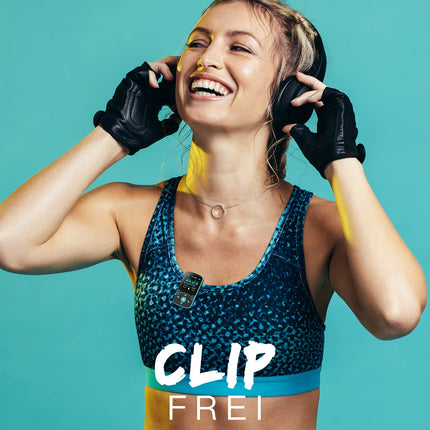 AGPTEK MP3-mängija Bluetooth 5.3 Sport 64GB 1,5-tollise TFT värvilise ekraaniga, mini-muusikamängija klambriga, toetab kuni 128GB SD-kaarti, sinine
