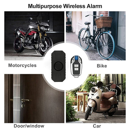 BAOFUYA jalgratta alarm mootorratta alarm vargusvastane jalgratta alarm jalgratta alarm traadita vibratsiooni liikumisandur veekindel mootorratta alarm puldiga elektriline jalgratta alarm must