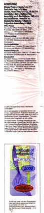 Microsoft Office 2000 Standard Update from Office xx or MS individual applications D