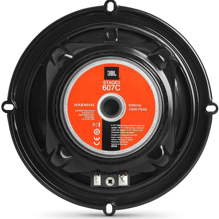 JBL Stage3 607C kahesuunaline auto helisüsteem - 250-vatised komponendid JBL Pro Sound autokõlarikomplekt 16 cm sisseehitatud autokõlari ja kõrgsageduskõlariga