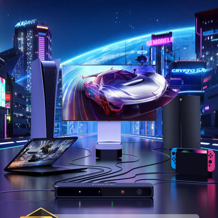 Lemorele 5 sisendi ja 1 väljundi HDMI jaotur, 4K UHD jaotur kaugjuhtimispuldiga, lüliti toetab 4K@30Hz, 1080P, HDCP, HDR Firestick Xbox PS4 PS3 Blu-Ray DVD jaoks