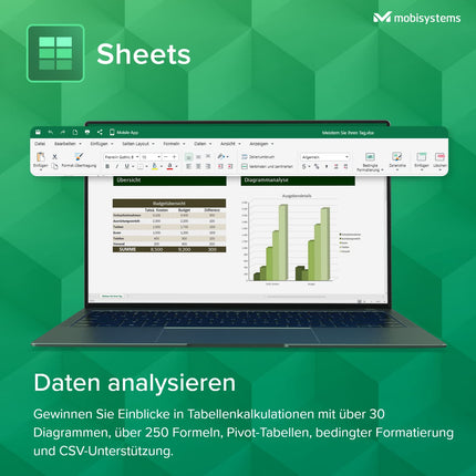 OfficeSuite Home &amp; Business – Eluaegne litsents – Dokumendid, Arvutustabelid, Slaidid, PDF, Meil ​​ja Kalender 1 Windowsi arvutile