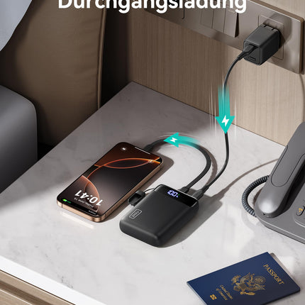 INIU Power Bank, 20000mAh Mini Size 22.5W Power Bank Small But Powerful (USB C In &amp; Out), PD3.0 QC4.0 External Cell Phone Battery Pack with Flashlight, Compatible with iPhone 16 15 14 13 Pro Max Samsung S24, iPad etc.