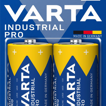 VARTA patareid D Mono, 20 tk, Industrial Pro, leelispatarei, 1.5V, lahtiselt pakitud, valmistatud Saksamaal