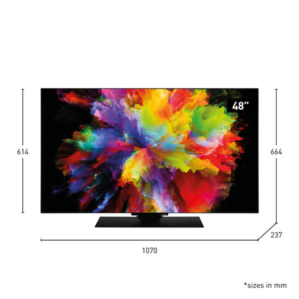 Panasonic TV-48Z80AEZ, Z80 seeria 48-tolline 4K Ultra HD OLED nutiteler, 2024, Fire TV, Dolby Vision ja Atmos, mängurežiim Extreme, Alexa hääljuhtimine, Airplay, must