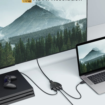 GANA HDMI-lüliti HDMI-lüliti 4K | HDMI-jaotur HD HDMI-lüliti 3 sisendit 1 väljundit 4K/1080P/3D-ga Xboxi/PS3/PS4/Apple TV/Fire TV/Blu-Ray DVD-mängija jaoks
