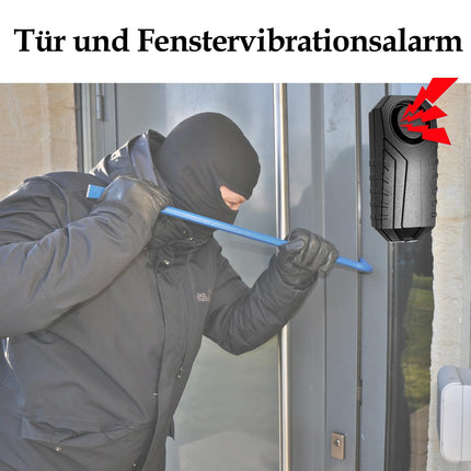 HENDUNi täiustatud jalgrattaalarmisüsteem, elektriratta lukustusalarm, puldiga, veekindel, 110 detsibelli ülivalju, pagasi, tõukerataste, mootorrataste, uste ja akende jaoks (2-pakendis)
