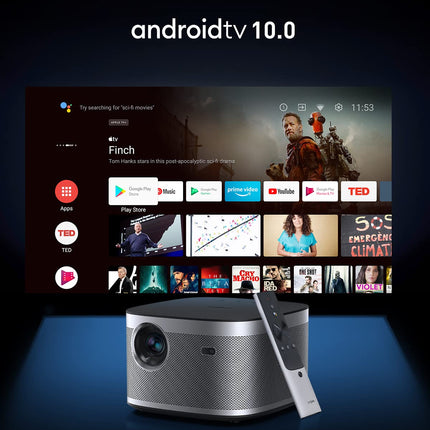 XGIMI Horizon Full HD projektor, kodukino projektor, 1500 ISO luumenit, DLP projektor WiFi Bluetooth 8W Harman/Kardon kõlariga, Android TV™ 10.0 videoprojektor, autofookus, HDMI-ühilduv