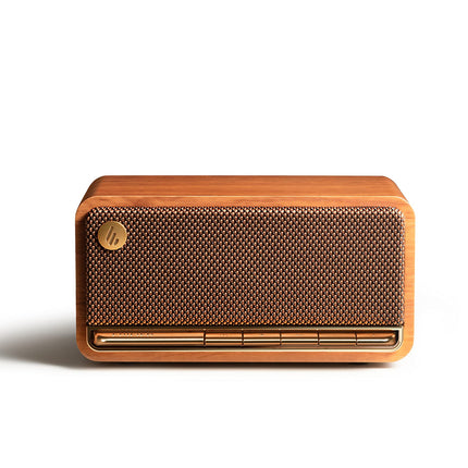 Edifier MP230 - Portable Bluetooth speaker with retro design, wireless. Playback via Bluetooth, AUX, and Micro SD card | Brown wood