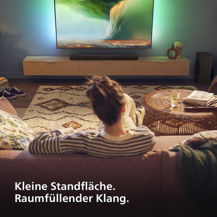 Philips TAB6309 Soundbar 2.1 juhtmevaba subwooferiga - 2.1 kanal 320W, DTS Virtual X, Bluetooth 5.4, HDMI ARC, optiline ja USB-ühendus - tumehall
