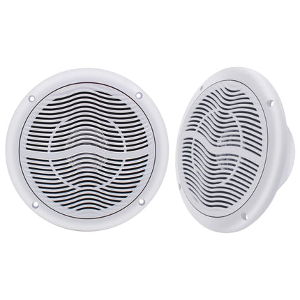 Herdio 6.5-inch Ceiling Speakers, 120 Watts Waterproof Marine Boat In-Ceiling Speakers, Flush Mount Sound, Perfect for Indoor and Outdoor Use, Bedroom, Home Theater (White)