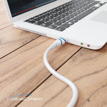KabelDirekt – 10K ja 8K HDMI-kaabel, HDMI 2.1b – 3 m, saadaval pikkuses 0,5–5 m – sertifitseeritud, Saksamaal välja töötatud (ülikiire HDMI 2.1 kaabel arvuti, PS5, Xboxi, monitori ja teleri jaoks – valge)