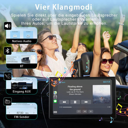 Plimptoni 9-tolline autoekraan juhtmevaba CarPlay ja Android Auto funktsiooniga, IPS-puuteekraan, digitaalne meediavastuvõtja peegellingiga, reaalajas navigatsioon, BT, AUX, L2