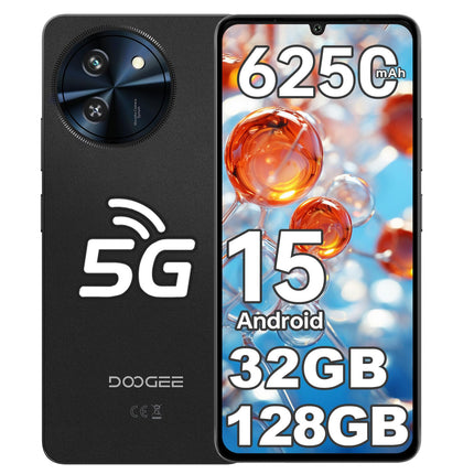 DOOGEE Note 59 5G Android 15 nutitelefon, 32 GB + 128 GB / 2 TB mobiiltelefon, odav mobiiltelefon, 6,75-tolline HD+ 120 Hz mobiiltelefon, 6250 mAh SIM-kaardita mobiiltelefonid, 16 MP + 8 MP, kahekordne 5G SIM, OTG/Face ID/NFC/Widevine L1