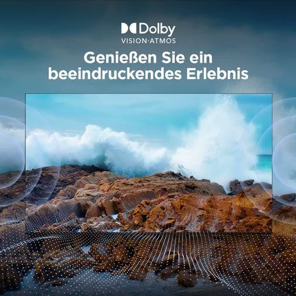 TCL C641 QLED 4K UHD teler 75 tolli (189 cm), 120 Hz mängimine, HDR10+, Dolby Vision, Dolby Atmos, nutiteler, kolmekordne tuuner DVB-T2/S2/C, Google TV, must, 2023