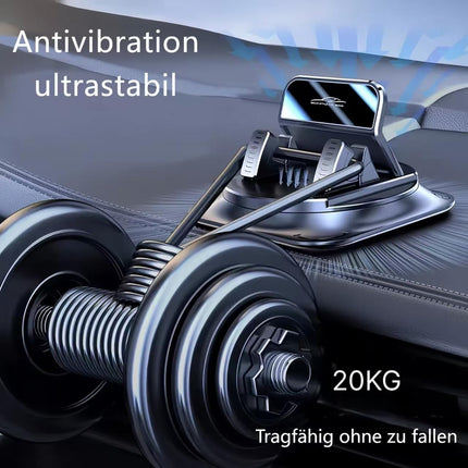 XYWCAI autotelefoni hoidik, armatuurlauale libisemisvastane universaalne autotelefoni hoidik 360° pööratav autokinnitus autotelefoni hoidik iPhone'ile, Samsungile, Xiaomile, 4–7-tollistele nutitelefonidele, must