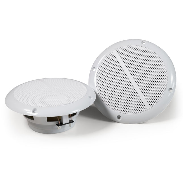 ADAKAT 2-pakendis, seinasisesed kõlarid, 20W RMS, 100W muusikavõimsus, valge, veekindel, lihtne, stereo, 2 tk