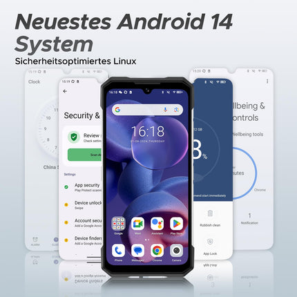 DOOGEE S200 5G õuetelefon Android 14.32GB+256GB õuetelefon ilma lepinguta, 6.72" FHD+ 120Hz 1.32" AMOLED tagumine ekraan, 100MP+20MP 10100mAh, IP68/IP69K/MIL-STD-810H, kahekordne 5G SIM/OTG/NFC/GPS