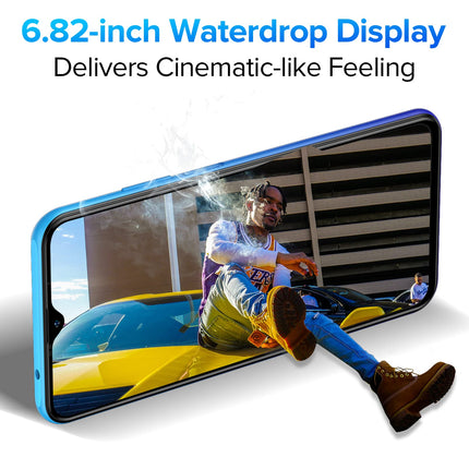 Ulefone Note 12 mobiiltelefon (2023) 7700mAh suur aku 128GB ROM/SD-128GB 6,82-tolline HD+ Android 11 nutitelefon ilma lepinguta, 13MP põhikaamera 3 kaardipesa 4G kahe SIM-kaardiga mobiiltelefon OTG - (must)