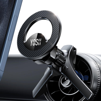 YOSH Car Phone Holder for MagSafe Car Mount Round Air Vent, Magnetic Cell Phone Car Mount Compatible with Mercedes-Benz A/B/C/V-Class/GLC, Mercedes Accessories for iPhone Andriod