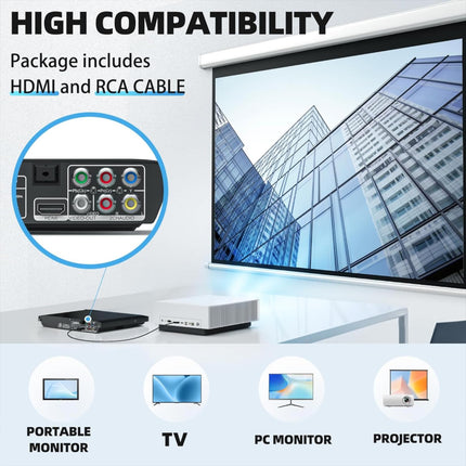 Maite Slim DVD-mängija, üliõhuke DVD-mängija telerile, regioonivaba DVD-CD-mängija HDMI RCA-ühendus, HD 1080P ülesskaleerimine, USB-sisend, veaparandus, kaasas HDMI RCA-kaabel ja kaugjuhtimispult