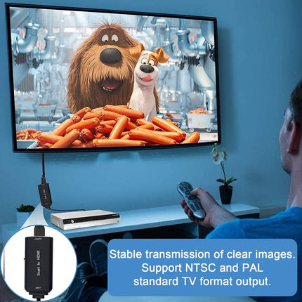 AMANKA SCART-HDMI kaablimuundur, adapter ja SCART-kaabel Full HD 1080P video- ja helimuundur HDTV, STB, VHS, Xbox, PS3, Sky, DVD, Blu-ray jne jaoks.