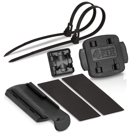 Wicked Chili bike mount compatible with Garmin eTrex, Dakota, Oregon, Approach, Astro, GPSMAP (perfect fit, QuickFix, with resealable cable ties, Made in Germany) black