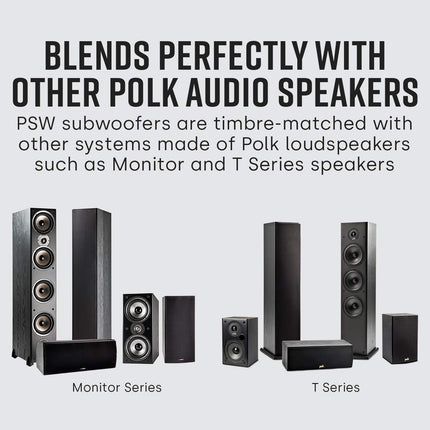 Polk Audio PSW10 aktiivsubwoofer (50W, aktiivne subwoofer, 35-200Hz, 100W, 10" 10")
